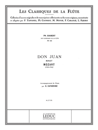 Book cover for Menuet de Don Juan - Classiques No. 41