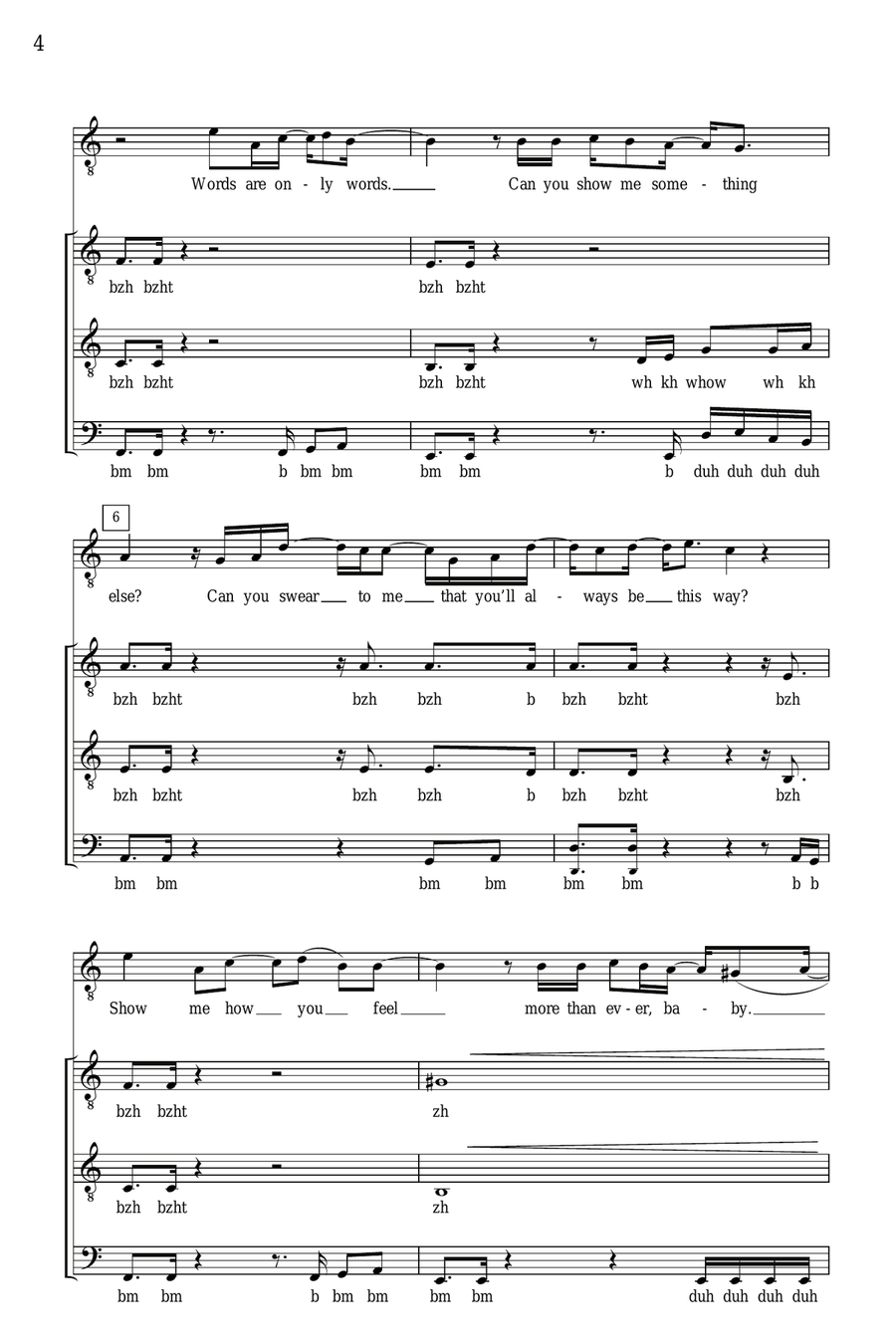 Lonely No More Lonely No More TTBB scores gallery preview page 2