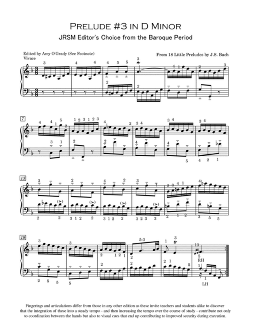 Project-in-the-Field: Little Prelude #3 BWV 935
