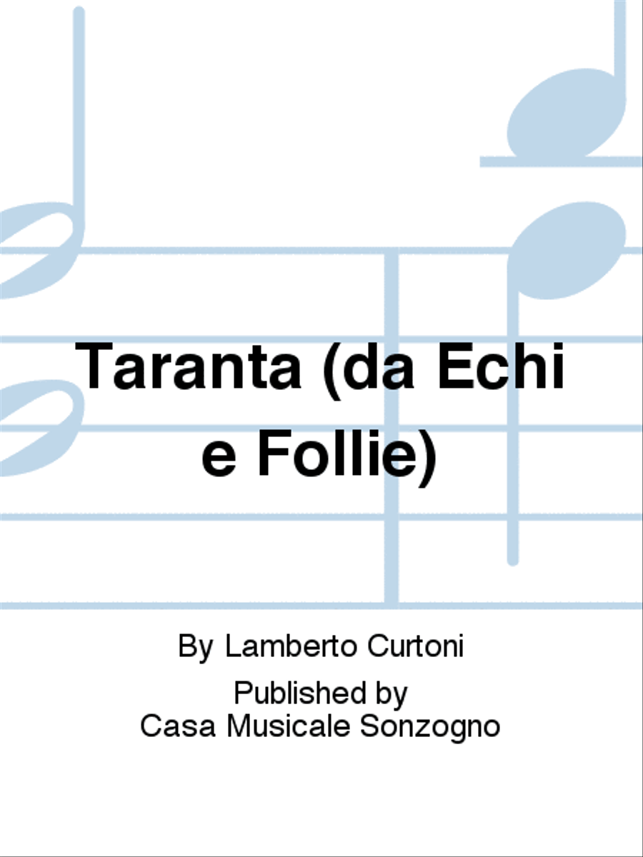 Taranta (da Echi e Follie) Cello scores gallery preview page 1
