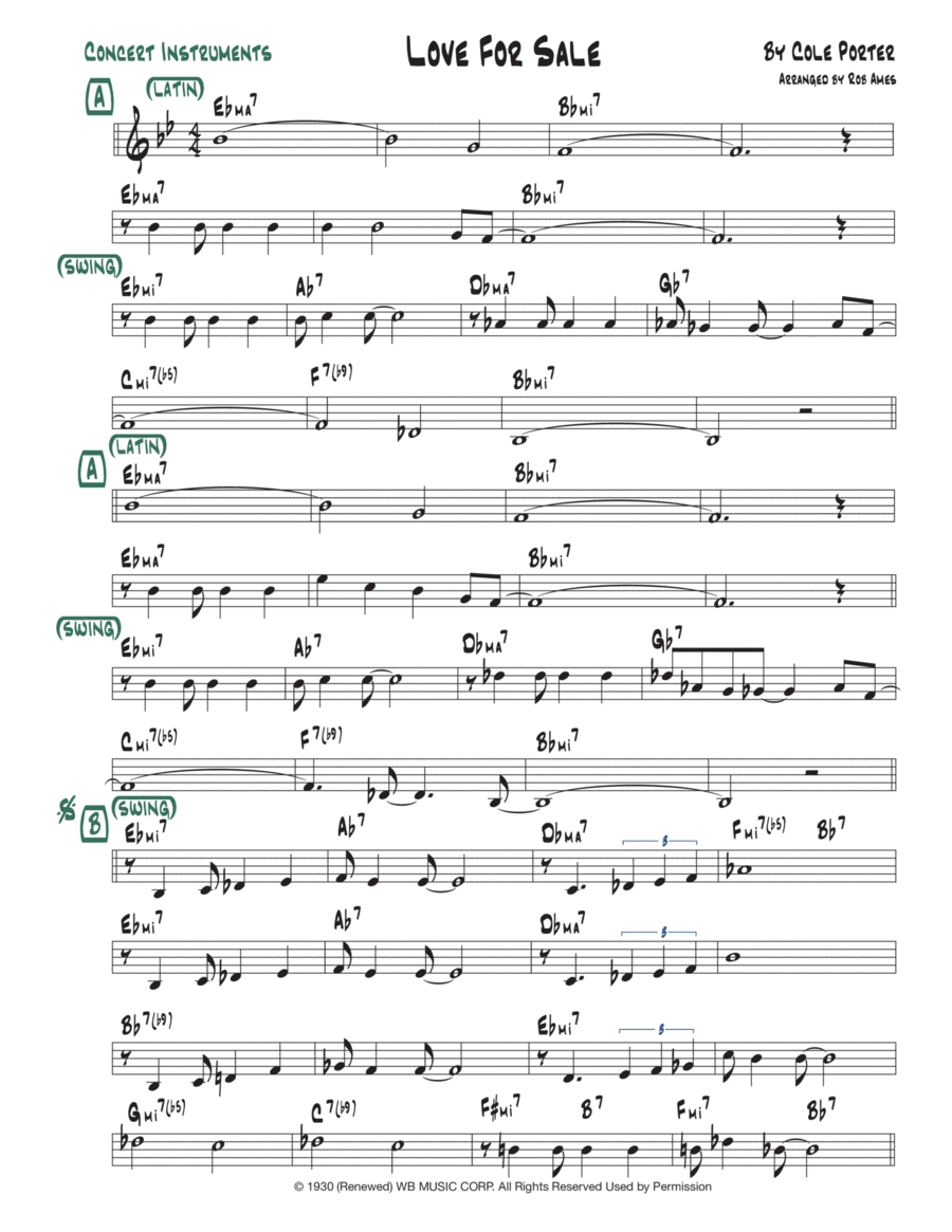 Love For Sale Voice scores gallery preview page 1