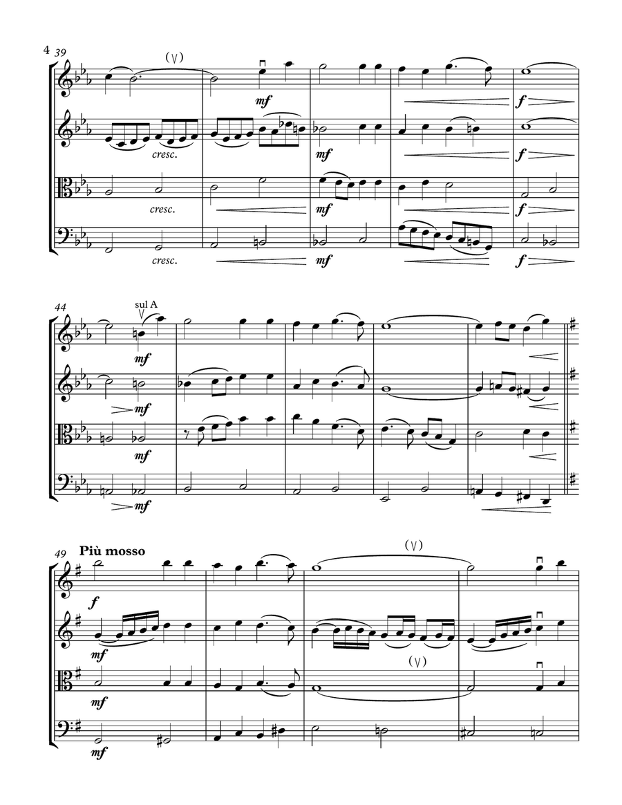 Were You There? - for String Quartet String Quartet scores gallery preview page 4