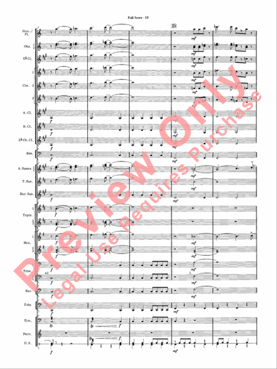 James Bond Suite Concert Band scores gallery preview page 21