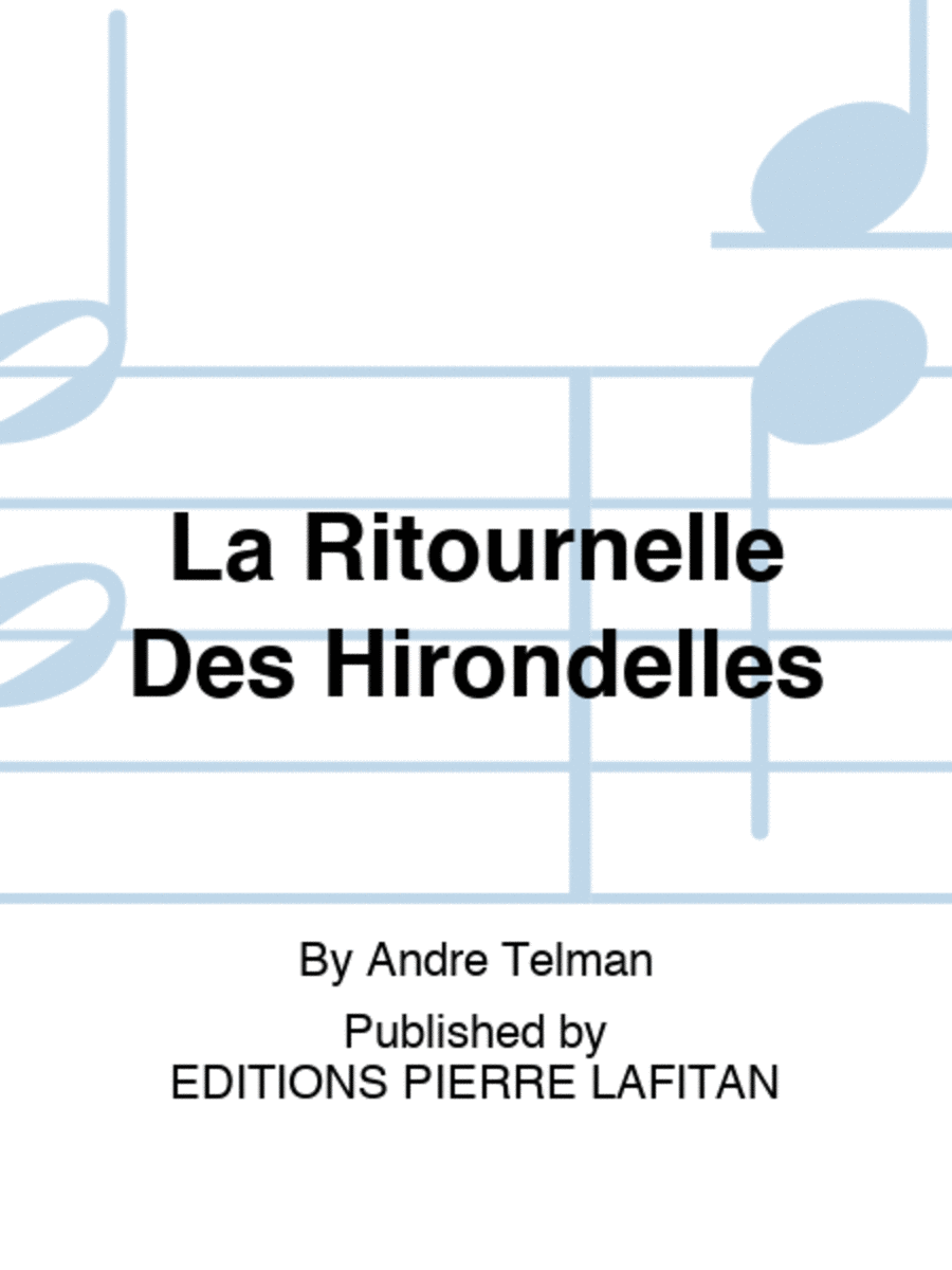 La Ritournelle Des Hirondelles Bassoon Solo scores gallery preview page 1