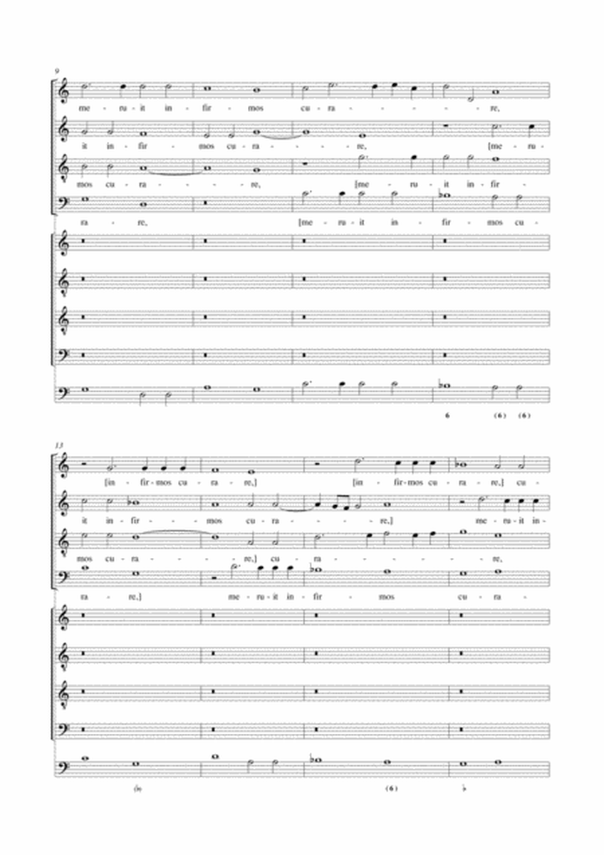 Iste Sanctus. Motet (Roma 1607) for 8-part Choir (SATB-SATB) and Continuo