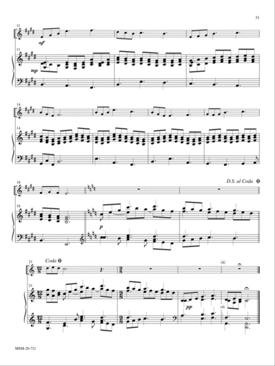 Praise and Thanksgiving (Morning Has Broken) Piano scores gallery preview page 2