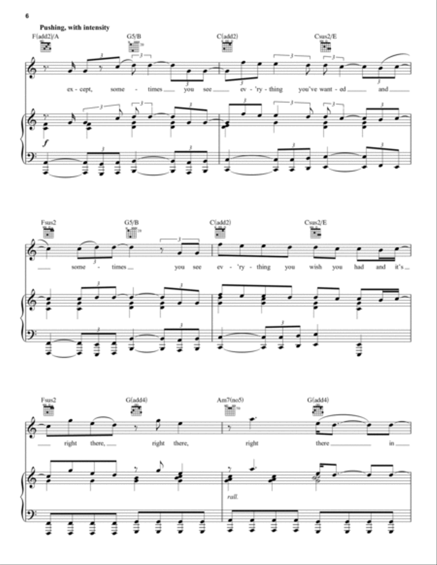 Words Fail (from Dear Evan Hansen) Piano, Vocal, Guitar scores gallery preview page 6