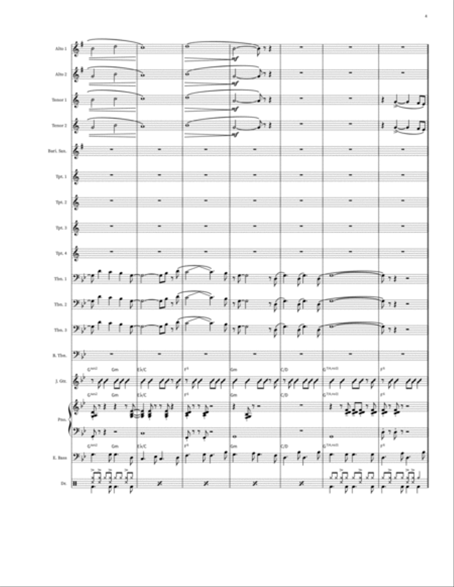 Mas Que Nada Jazz Ensemble scores gallery preview page 4