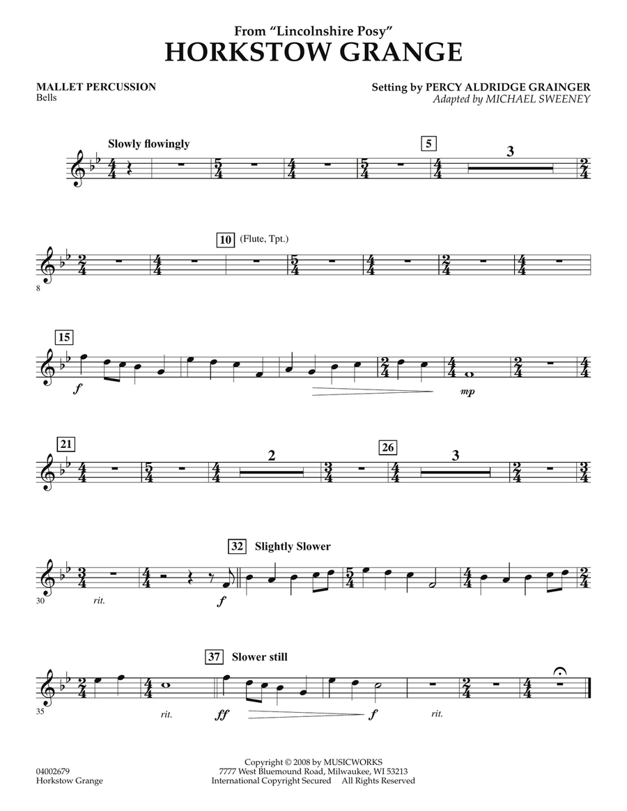 Horkstow Grange - Mallet Percussion Concert Band scores gallery preview page 1