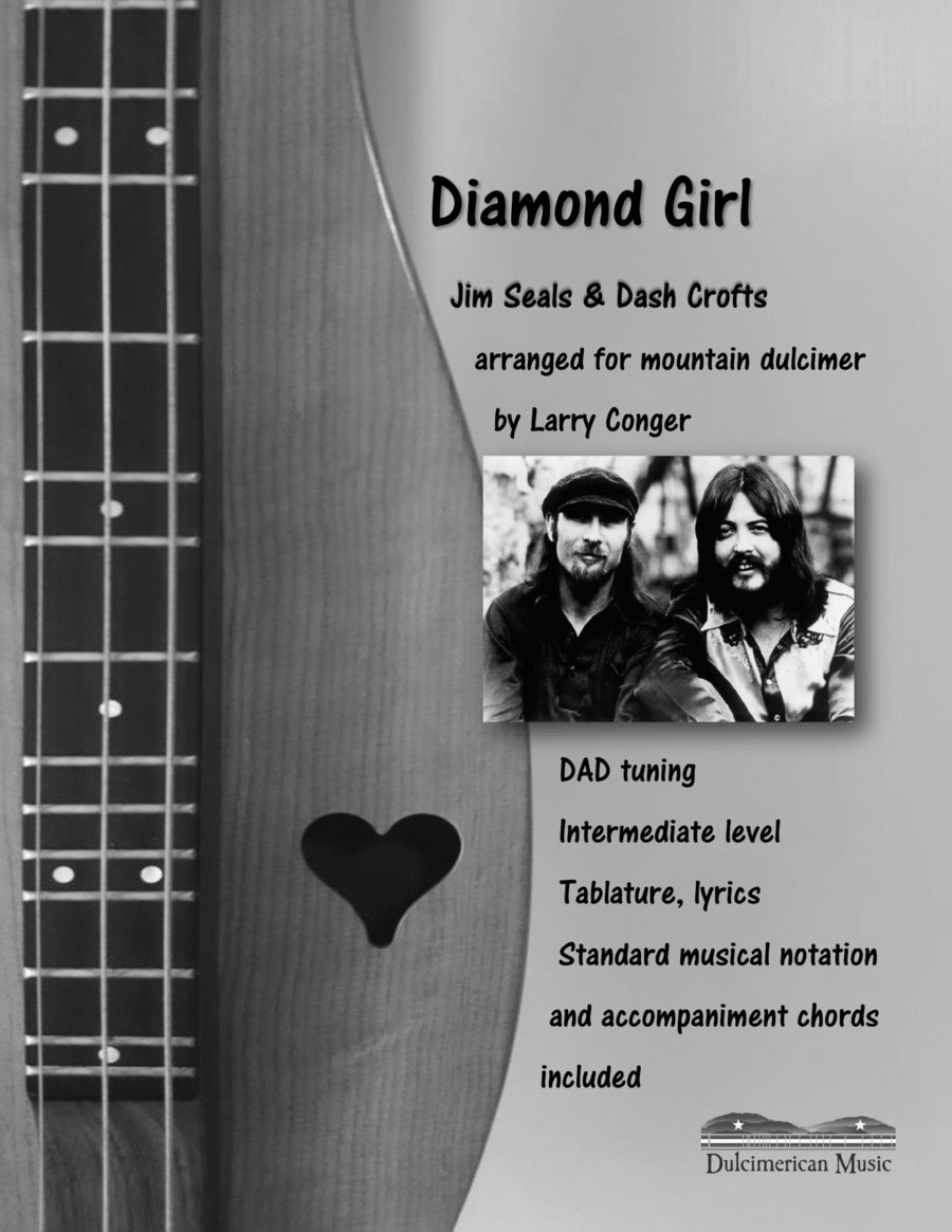 Diamond Girl by Seals and Crofts Dulcimer - Digital Sheet Music