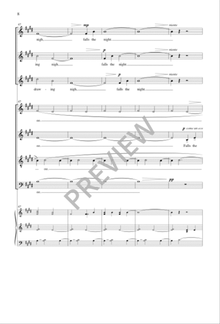 Elegy Elegy 4-Part scores gallery preview page 8
