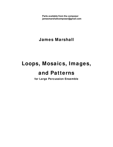 Loops, Mosaics, Images and Patterns Study Score image number null