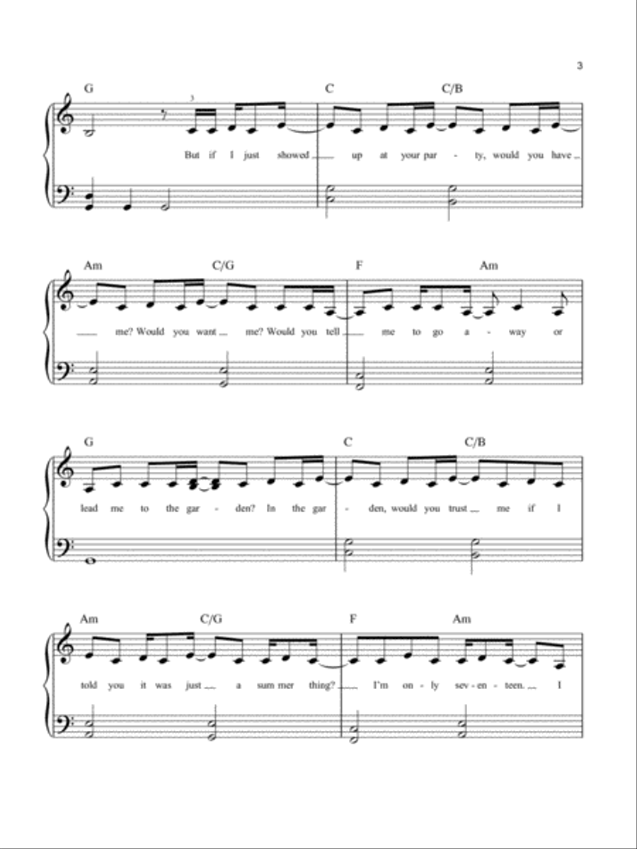 betty Easy Piano scores gallery preview page 3
