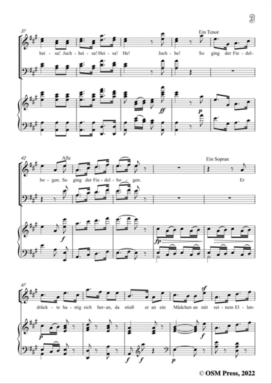 R. Wagner-Bauern unter der Linden,in A Major Voice scores gallery preview page 5