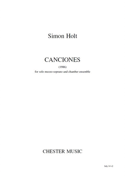 Canciones (Full Score)