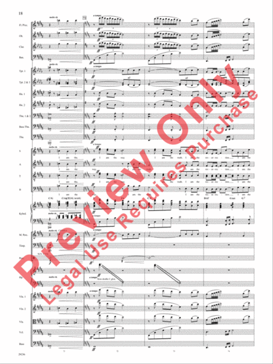I Am I Am Choir scores gallery preview page 19