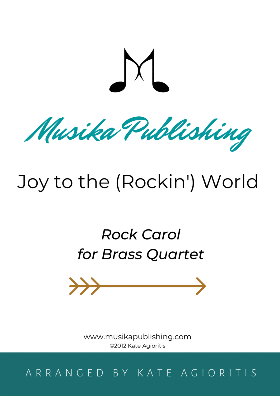 Joy to the (Rockin') World - Rock Carol for Brass Quartet Brass Quartet scores gallery preview page 1