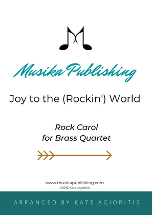 Book cover for Joy to the (Rockin') World - Rock Carol for Brass Quartet