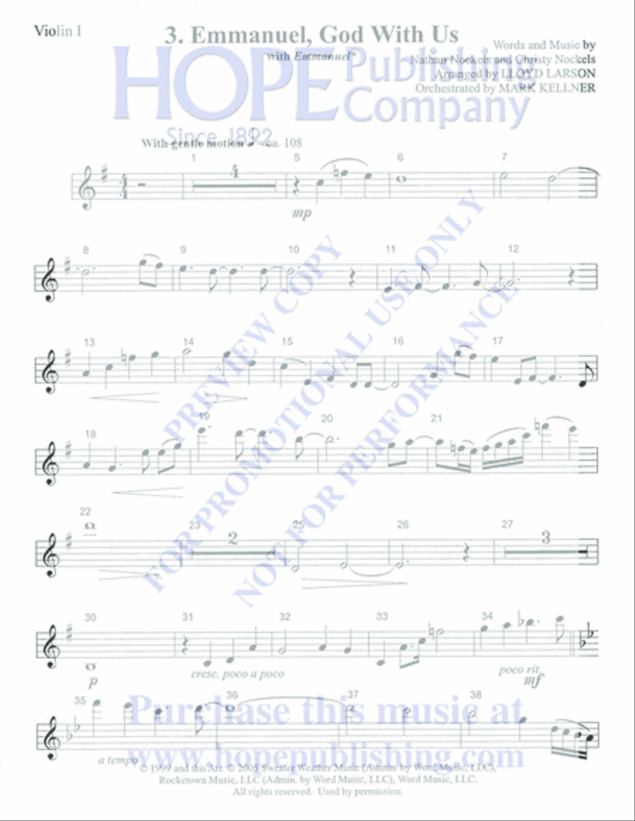 Emmanuel Emmanuel Orchestra scores gallery preview page 305