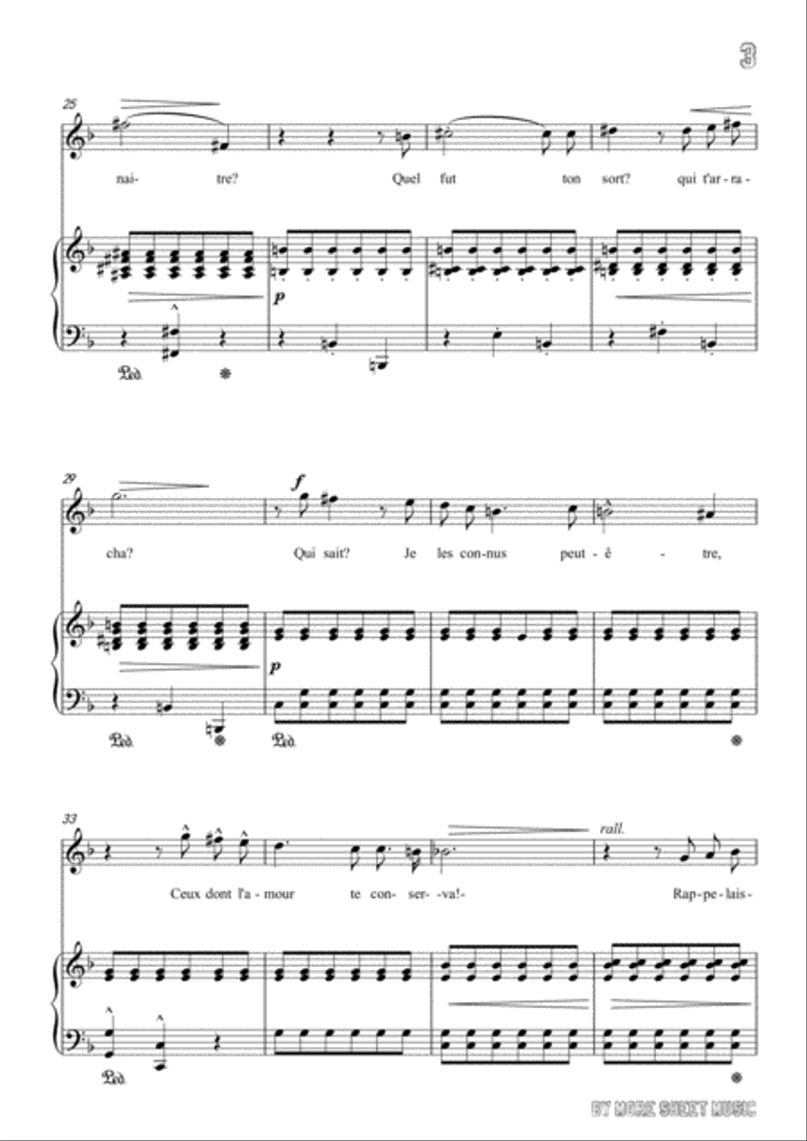 Viardot-Fleur desséchée in F Major,for Voice and Piano