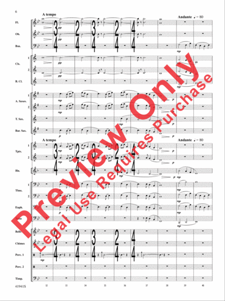 Forgotten Heroes Concert Band scores gallery preview page 7