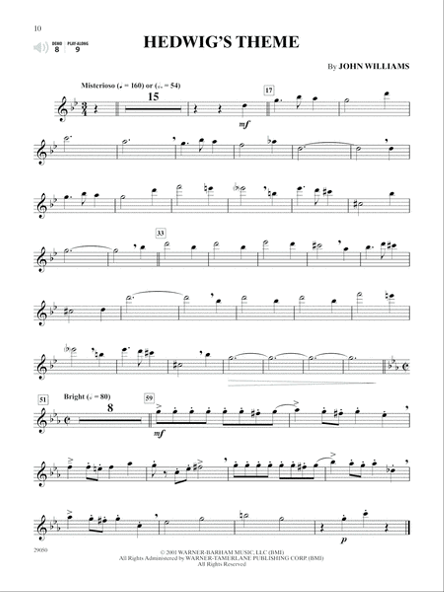 Harry Potter, Instrumental Solos (Movies 1-5) - Flute Flute Solo scores gallery preview page 3