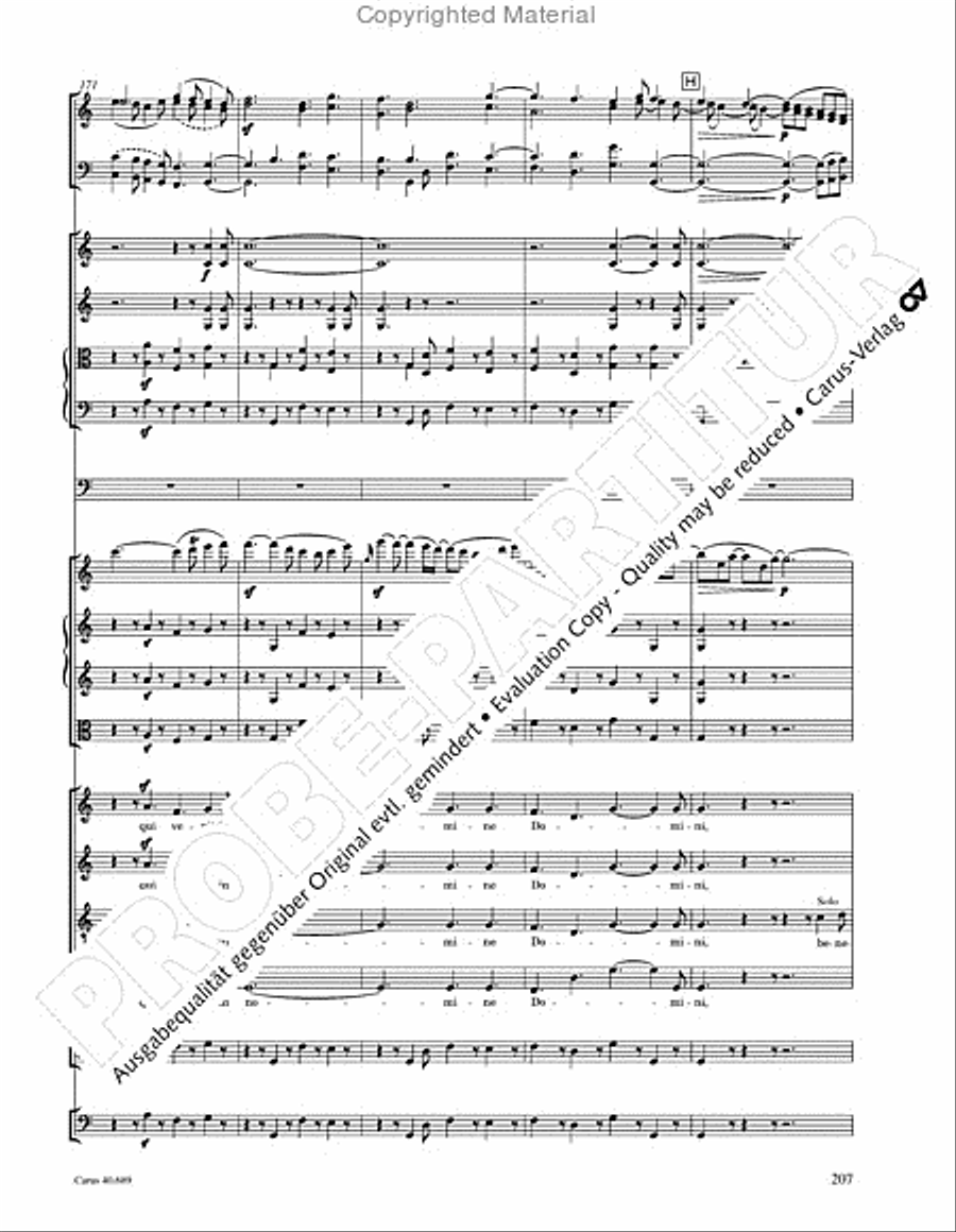 Missa solemnis Missa solemnis 4-Part scores gallery preview page 223