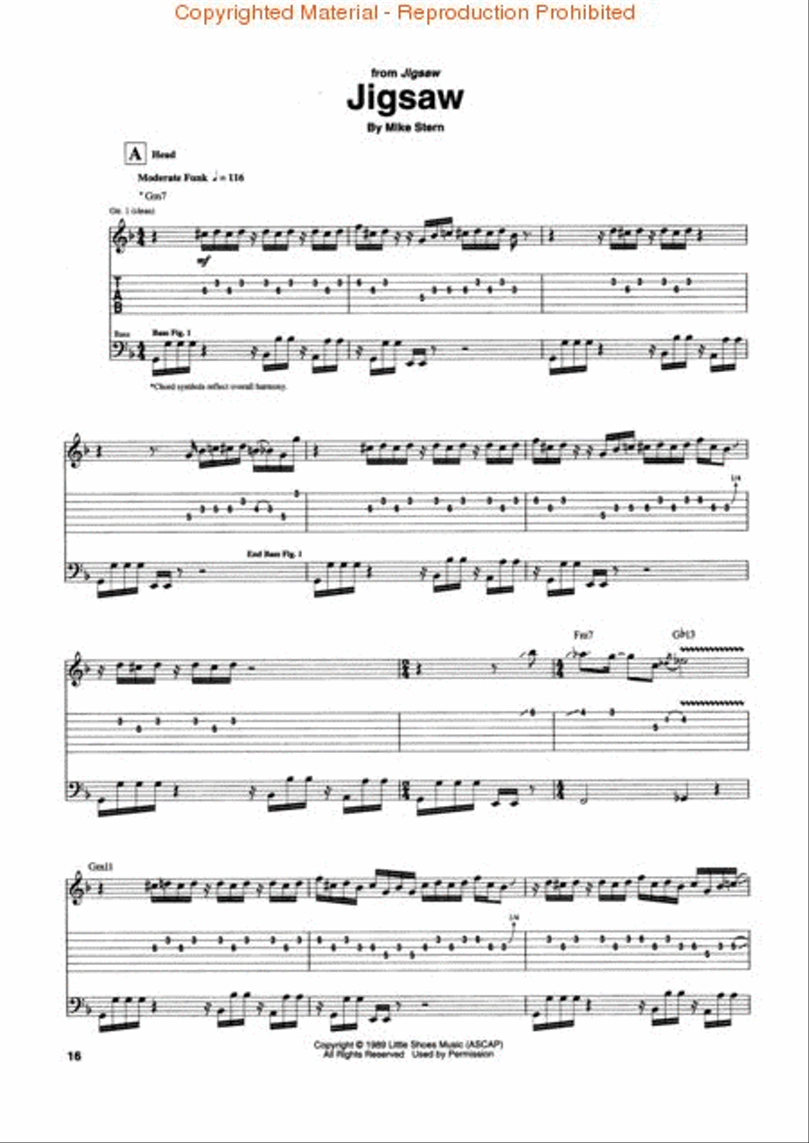 Mike stern hot sale transcriptions