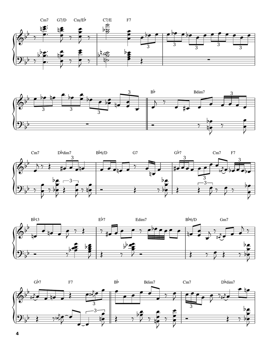 You Make Me Feel So Young Piano scores gallery preview page 4