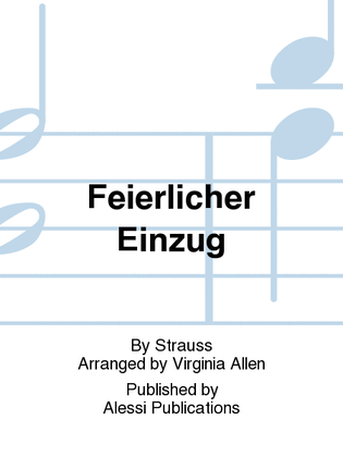 Book cover for Feierlicher Einzug