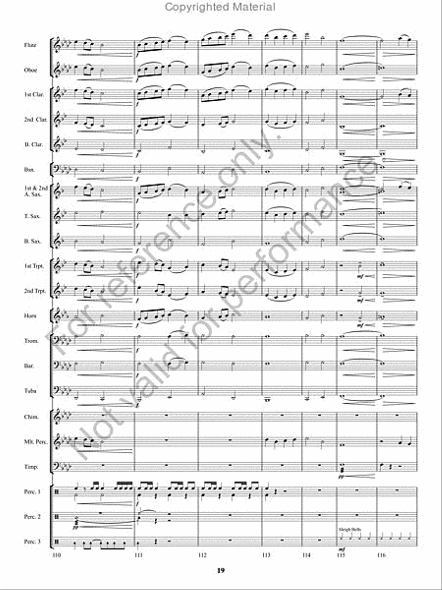 Kennesaw Mountain Celebration Concert Band scores gallery preview page 18