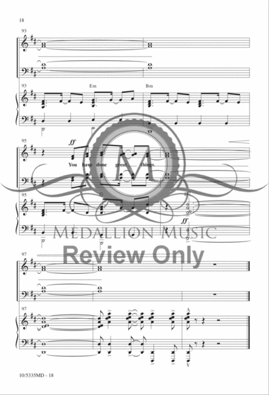 Great Things 4-Part scores gallery preview page 16