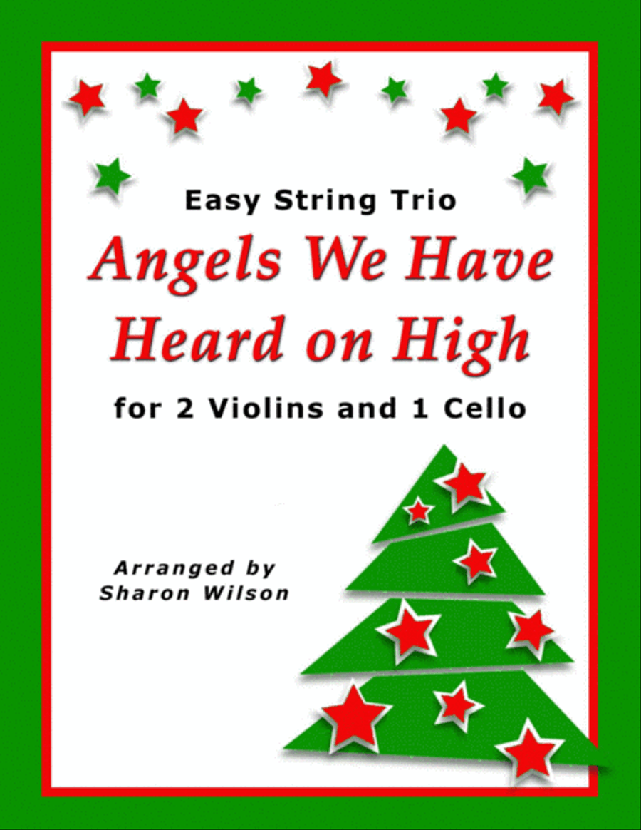 Angels We Have Heard on High (for String Trio – 2 Violins and 1 Cello) String Trio scores gallery preview page 1