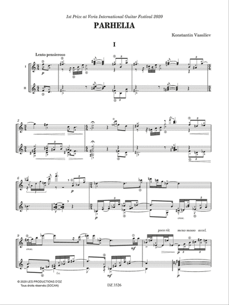 2020 Guitar duo Composition Prized Works Classical Guitar scores gallery preview page 2