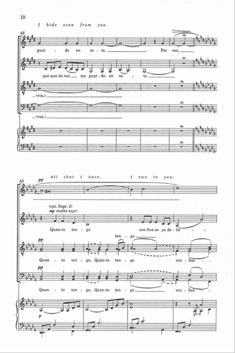 Amor de mi Alma - SATB divisi Divisi scores gallery preview page 9