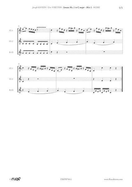 Sonata No. 1 in C Major - Mvt 1 image number null