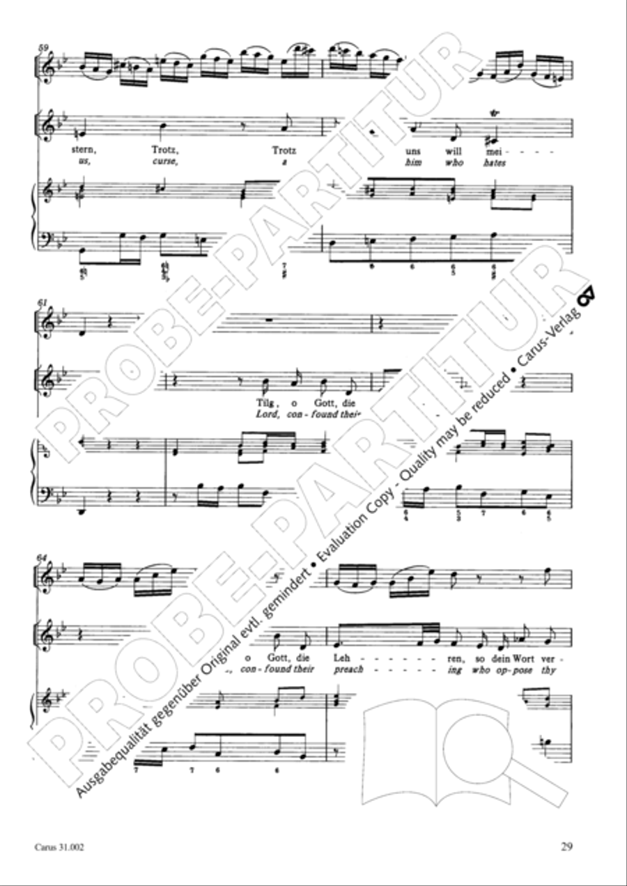 O God, from heaven look on us (Ach Gott, vom Himmel sieh darein) ATB scores gallery preview page 30