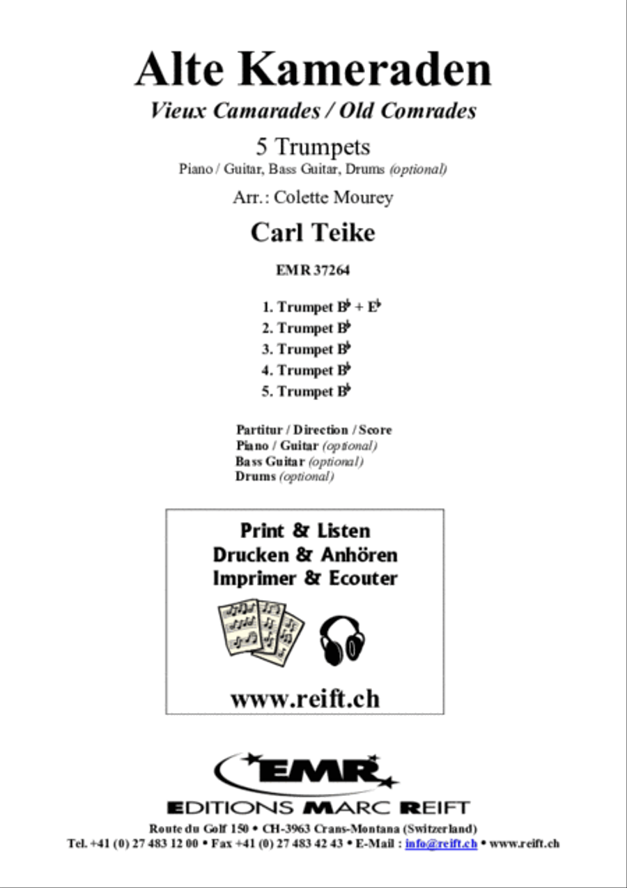 Alte Kameraden Alte Kameraden Trumpet scores gallery preview page 2