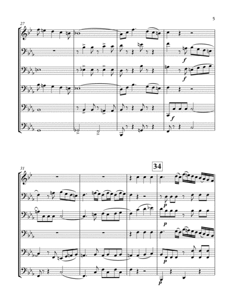 Mozart Horn Quintet w Tuba Quartet acc. (3 mvts)