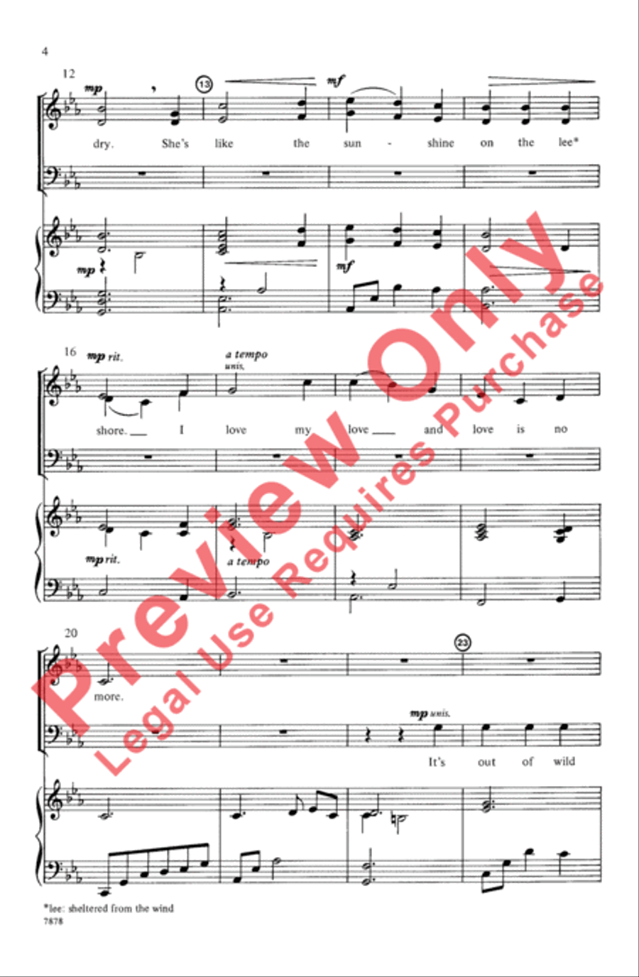 She's Like the Swallow 4-Part scores gallery preview page 3