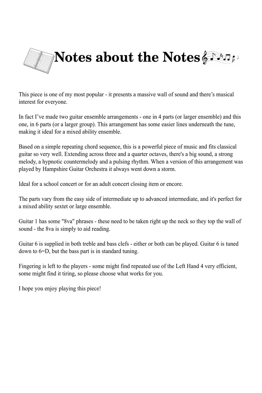 Viva La Vida Guitar Ensemble scores gallery preview page 3