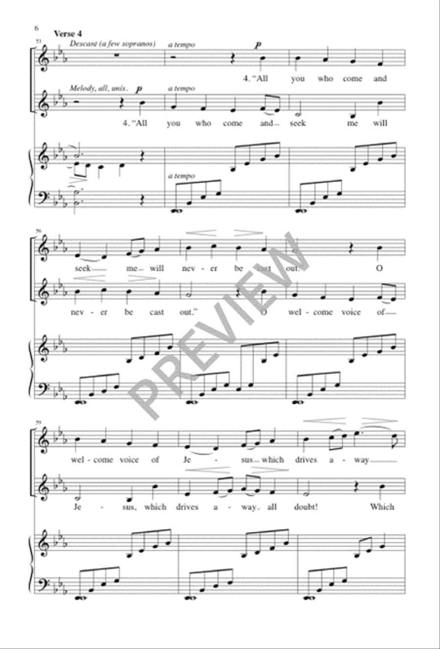 Come unto Me, Ye Weary Come unto Me, Ye Weary 4-Part scores gallery preview page 7