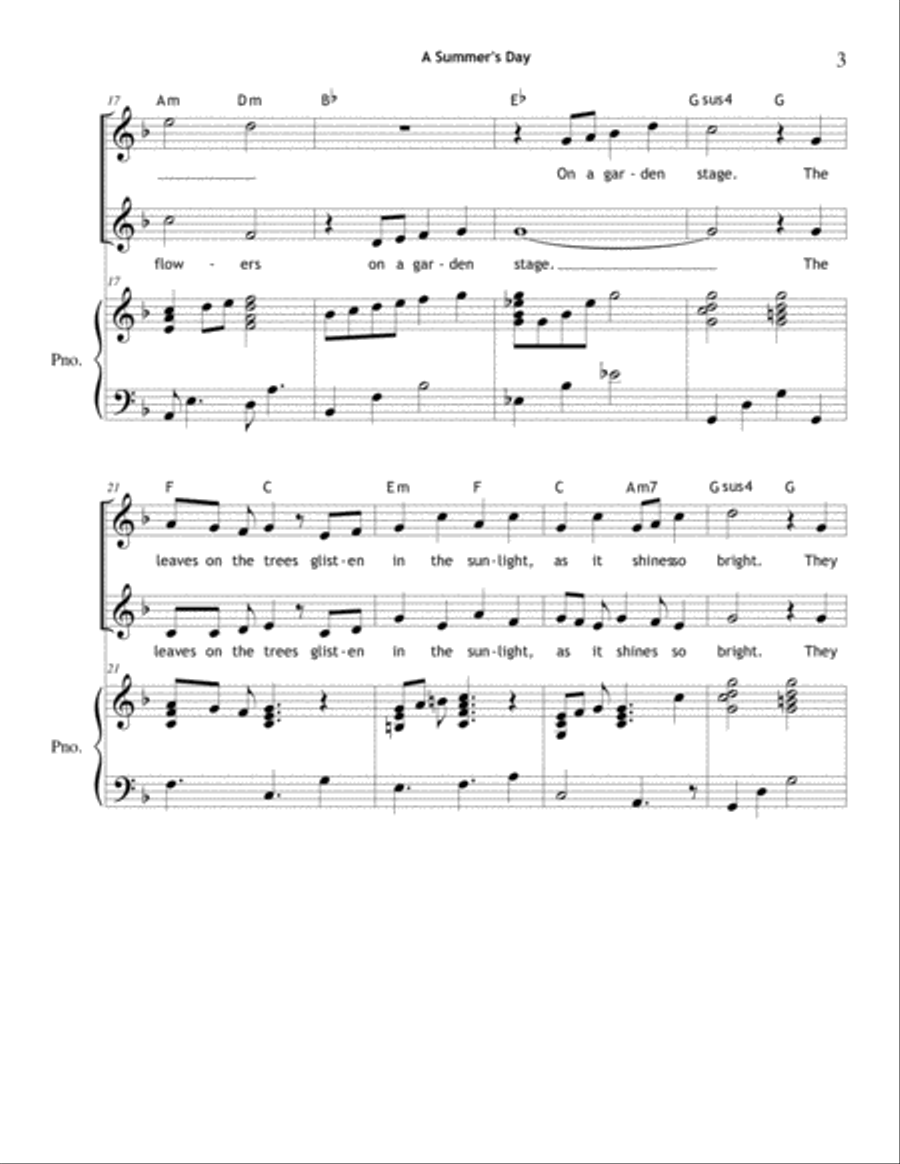 A Summer's Day SA scores gallery preview page 3