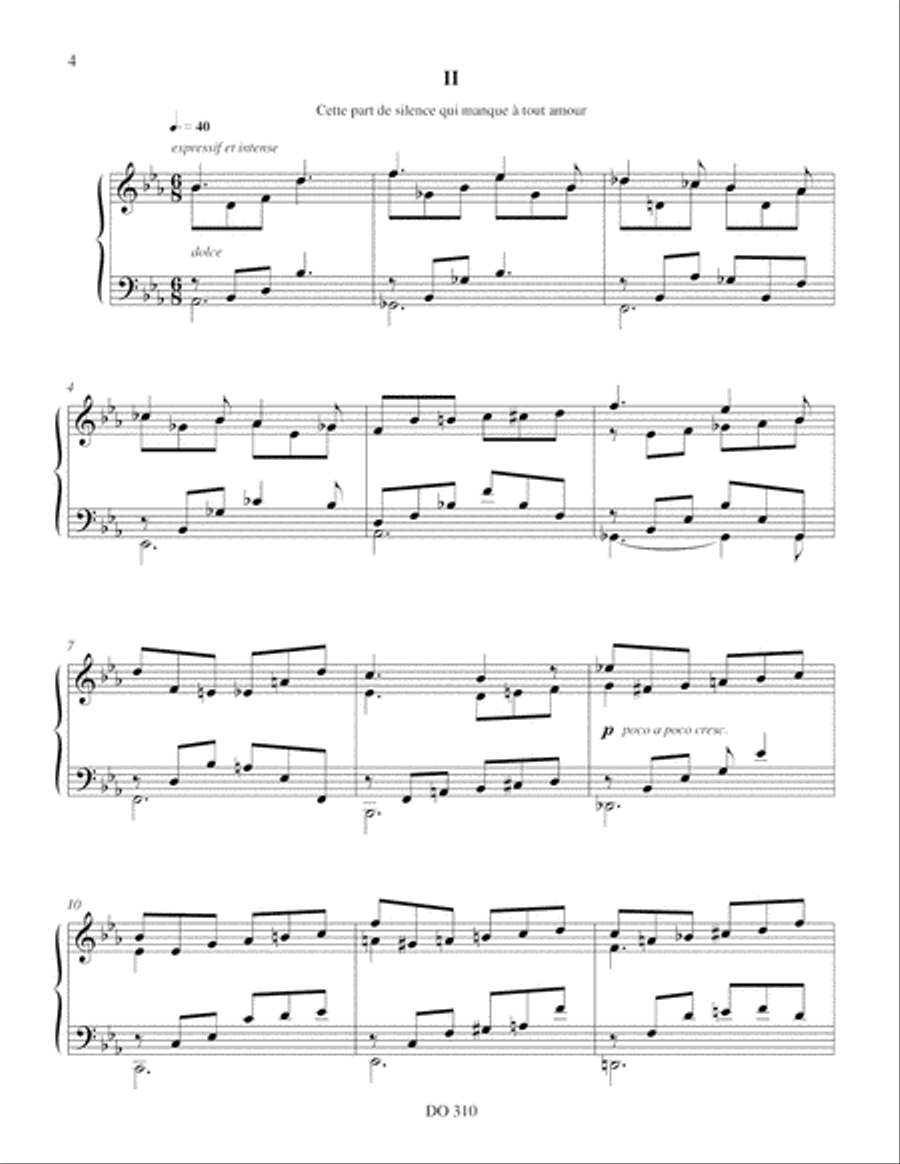 Belles-de-nuit Piano Solo scores gallery preview page 4