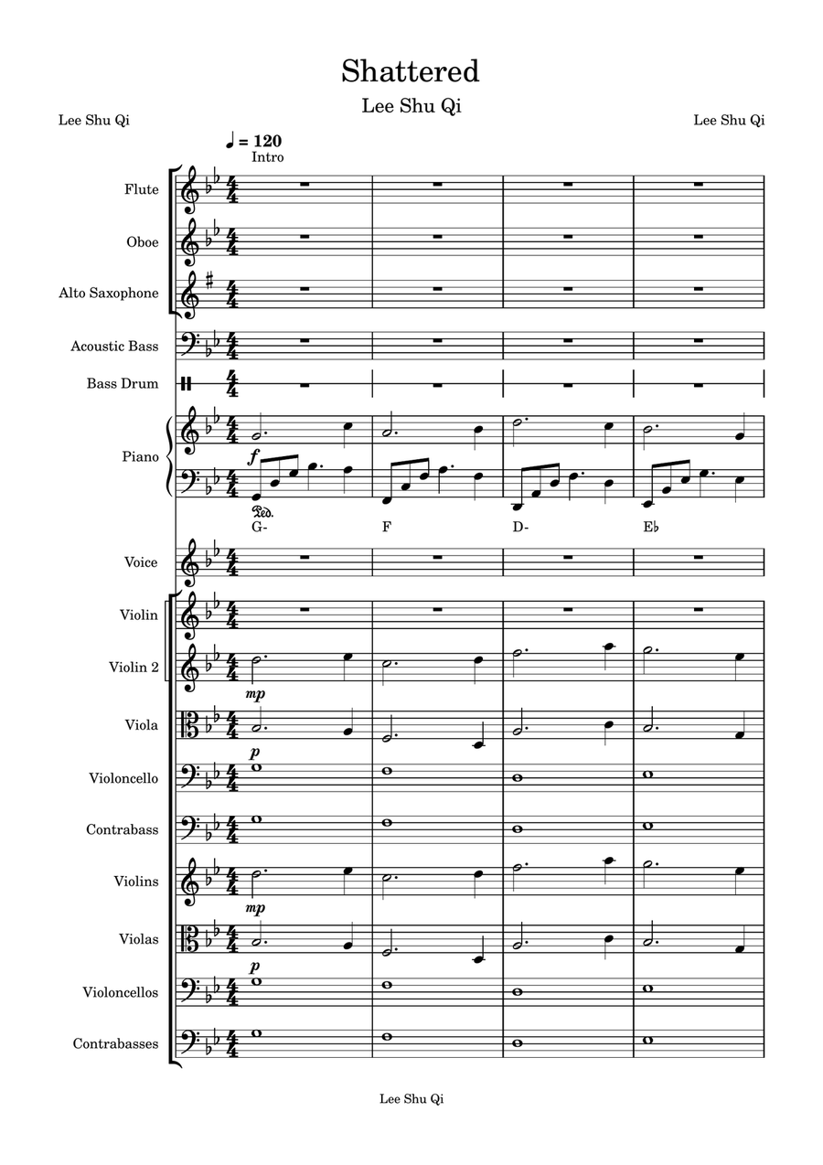 Shattered Shattered Full Orchestra scores gallery preview page 1