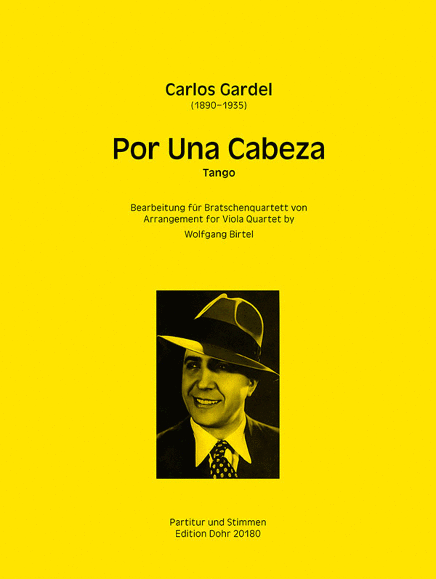 Por Una Cabeza -Tango- (für Bratschenquartett) Solo Part scores gallery preview page 1