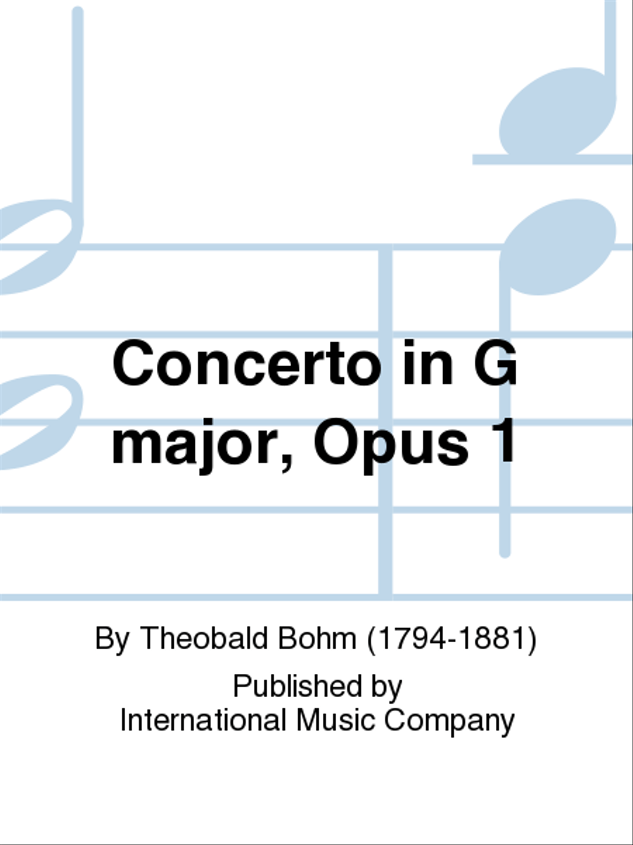Concerto In G Major, Opus 1 Flute Solo scores gallery preview page 1