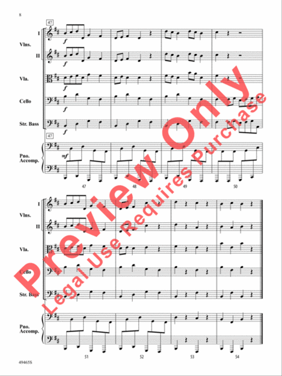 Midnight Mischief String Orchestra scores gallery preview page 9
