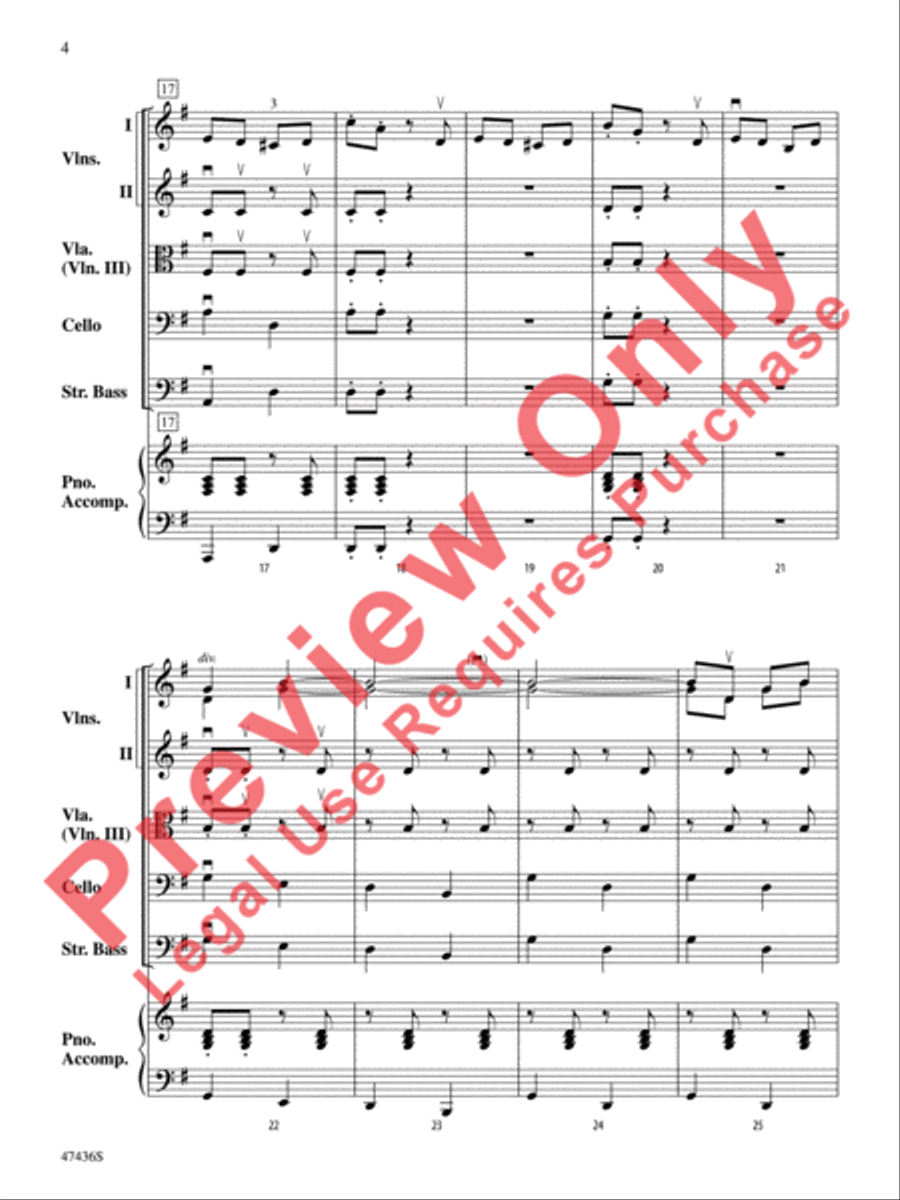 La Fiesta de Cuerdas String Orchestra scores gallery preview page 5