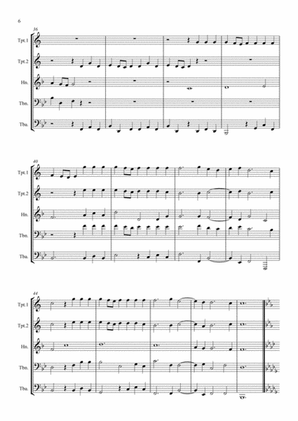 A Selection of Processional and Recessional Wedding Music for Brass Quintet - brass quintet